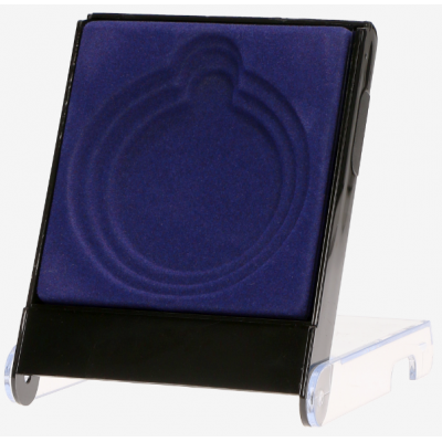 Cutie p-u medalie D50/60/70 mm, albastra