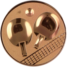 Centru p-u medalii D25mm, TENIS DE MASA, bronz