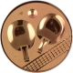 Centru p-u medalii D25mm, TENIS DE MASA, bronz