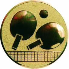 Centru p-u medalii D25mm, TENIS DE MASA, aur