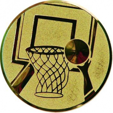 Centru p-u medalii D25mm,  BASCHET, aur